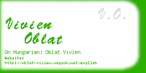 vivien oblat business card